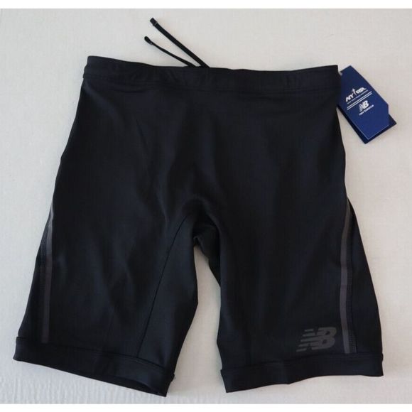 New Balance MS31201F Men's Sz Medium Black Running Q Speed 9" Half Tights - Picture 1 of 11